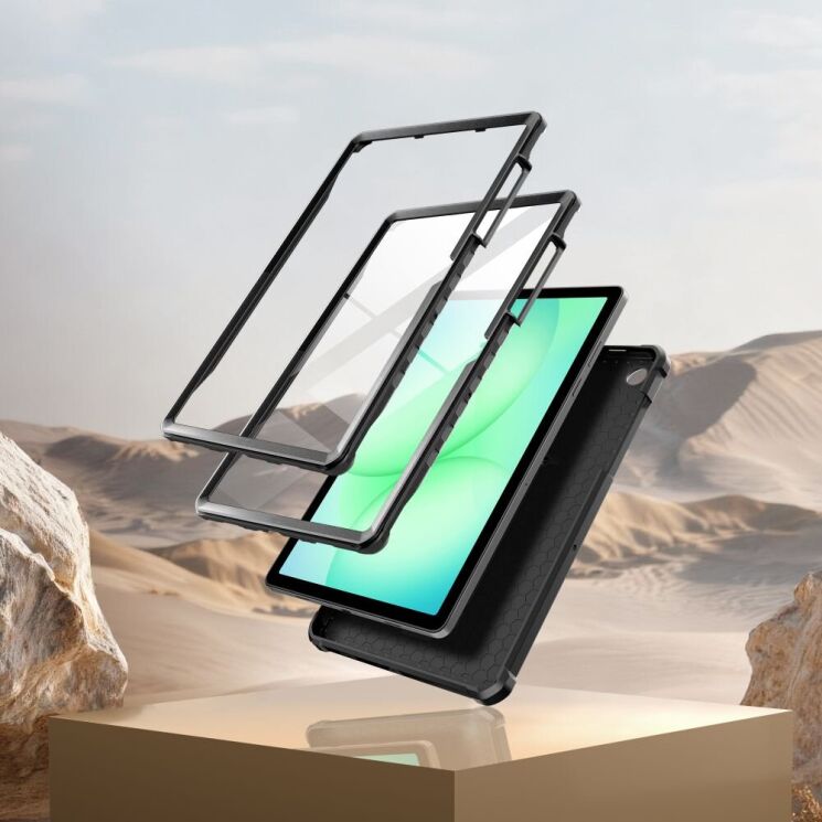 Защитный чехол Tech-Protect Kevlar Pro Set для Samsung Galaxy Tab A9 Plus (X210/216) / Tab A11 Plus (X210/216) - Black: фото 3 из 8