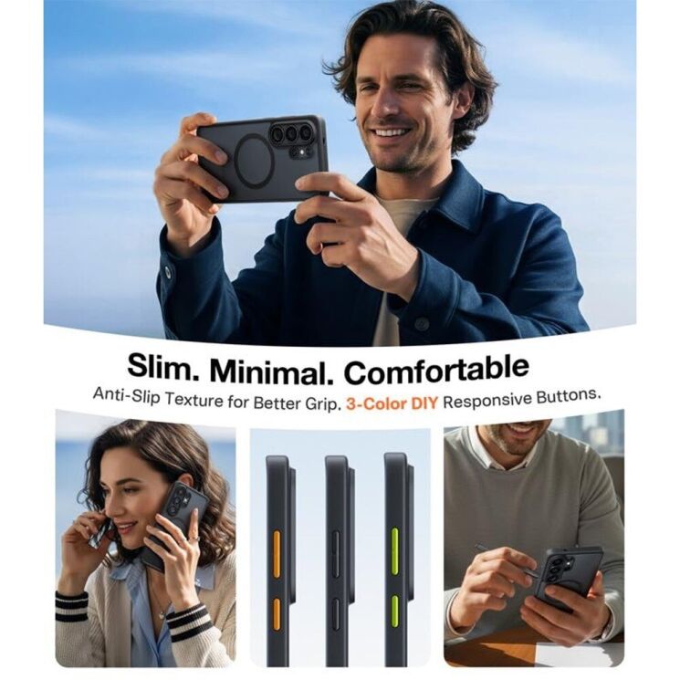 Защитный чехол TORRAS Guardian-Mag (with MagSafe) для Samsung Galaxy S26 Ultra - Black: фото 7 из 8