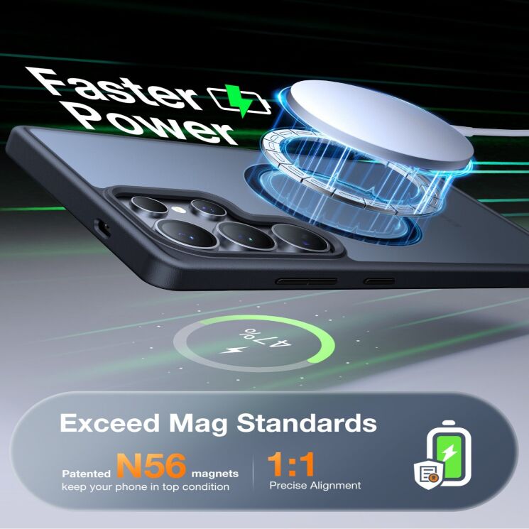 Защитный чехол TORRAS Guardian-Mag (with MagSafe) для Samsung Galaxy S26 Ultra - Clear: фото 2 из 6
