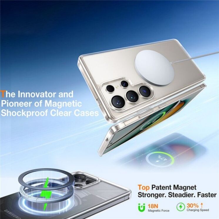 Защитный чехол TORRAS Guardian-Mag (with MagSafe) для Samsung Galaxy S26 Ultra - Clear: фото 6 из 6