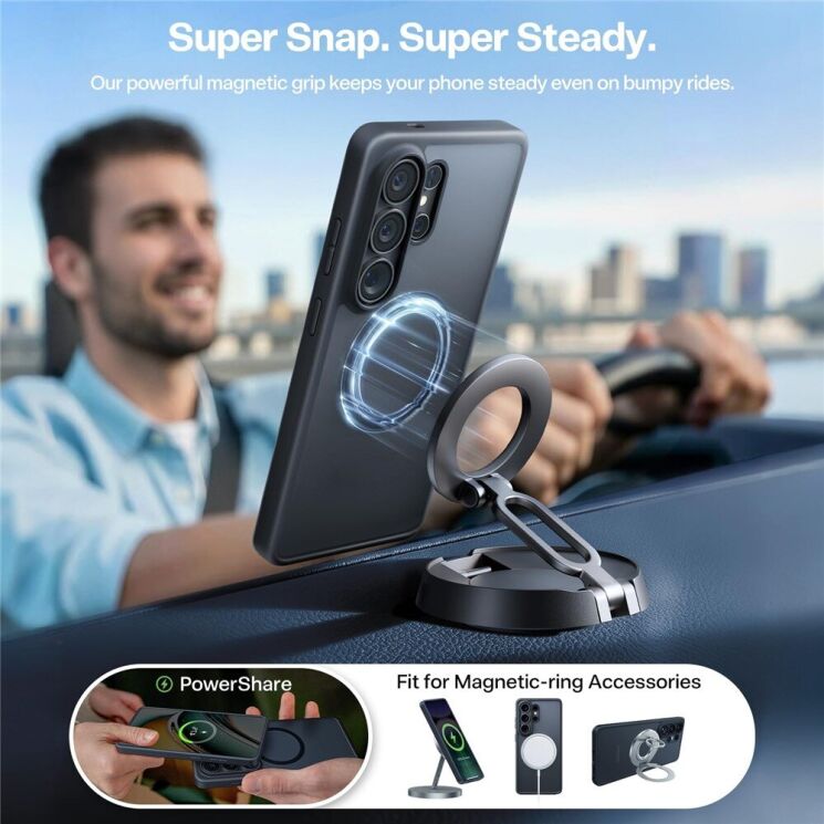 Защитный чехол TORRAS Guardian-Mag (with MagSafe) для Samsung Galaxy S26 Ultra - Black: фото 3 из 8