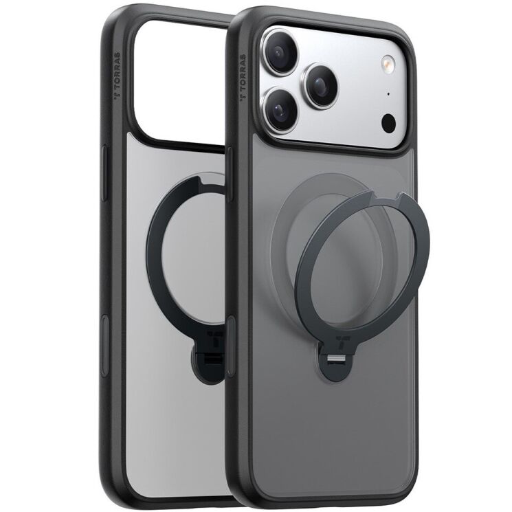 Защитный чехол TORRAS Ostand Spin MagSafe для Apple iPhone 17 Pro Max - Black: фото 2 из 8
