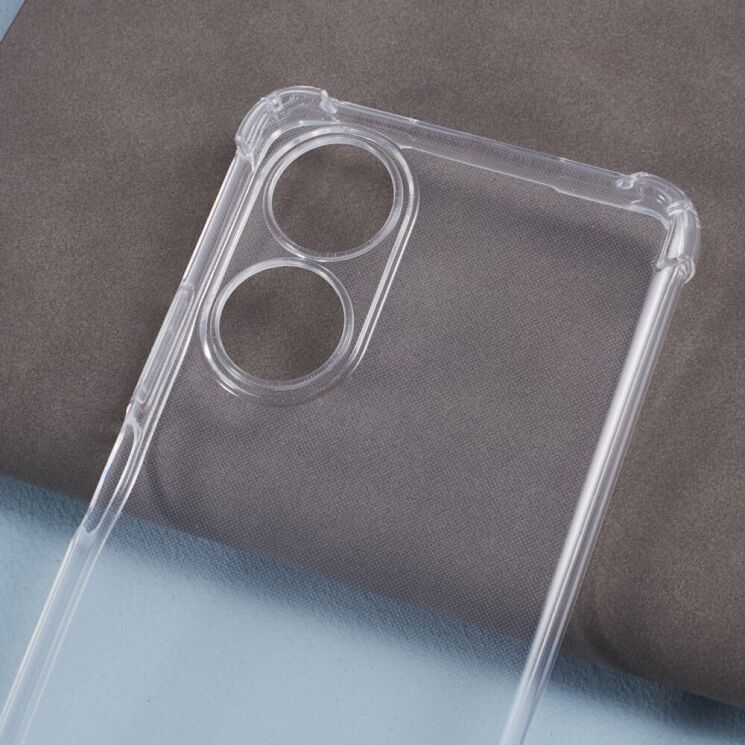 Защитный чехол UniCase AirBag with Strap для OPPO A58 - Transparent: фото 4 из 7
