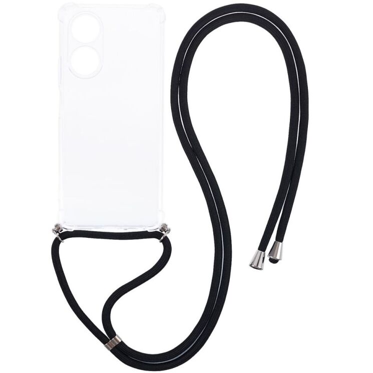 Защитный чехол UniCase AirBag with Strap для OPPO A58 - Transparent: фото 1 из 7