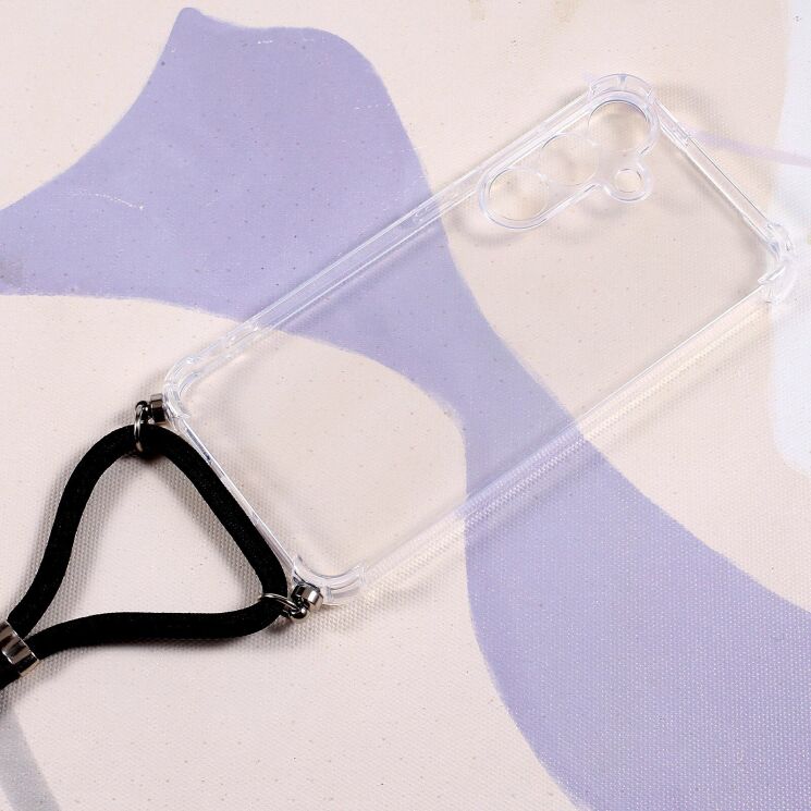 Защитный чехол UniCase AirBag with Strap для Samsung Galaxy A37 (A376) - Transparent: фото 2 из 6