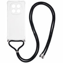 Защитный чехол UniCase AirBag with Strap для Xiaomi Redmi Note 15 Pro Plus / Poco M8 Pro 5G - Transparent: фото 1 из 5