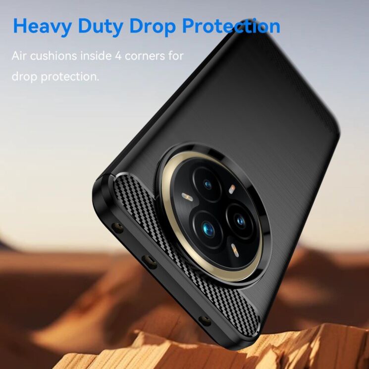 Защитный чехол UniCase Carbon для Realme 14 Pro Plus - Blue: фото 4 из 8