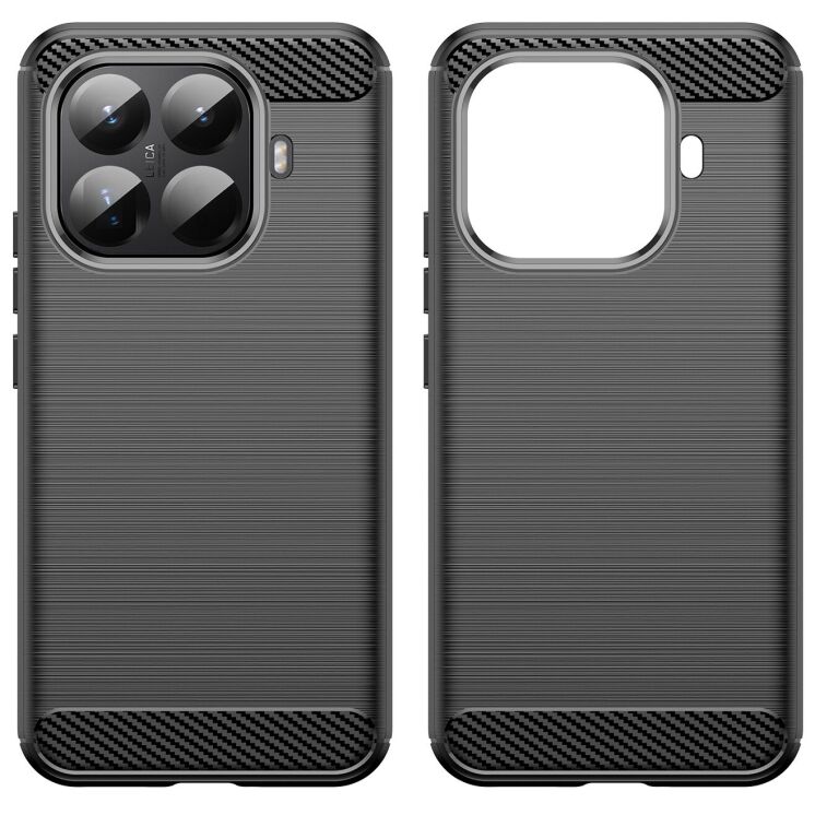 Захисний чохол UniCase Carbon для Xiaomi 15T Pro - Black (389855B) Захисний чохол UniCase Carbon для Xiaomi 15T Pro - Black: фото 2 з 8