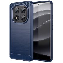 Защитный чехол UniCase Carbon для Xiaomi Redmi Note 14 Pro 5G - Blue: фото 1 из 6