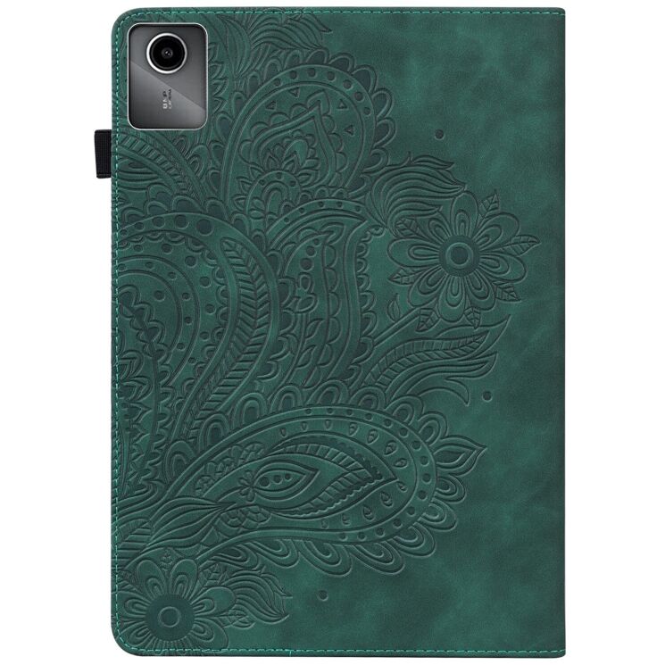 Захисний чохол UniCase Flower для Lenovo Tab M11 (TB330) / Xiaoxin Pad 2024 - Green: фото 2 з 10