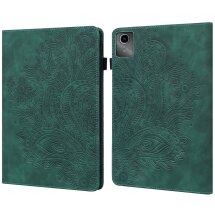 Защитный чехол UniCase Flower для Lenovo Tab M11 (TB330) / Xiaoxin Pad 2024 - Green: фото 1 из 10