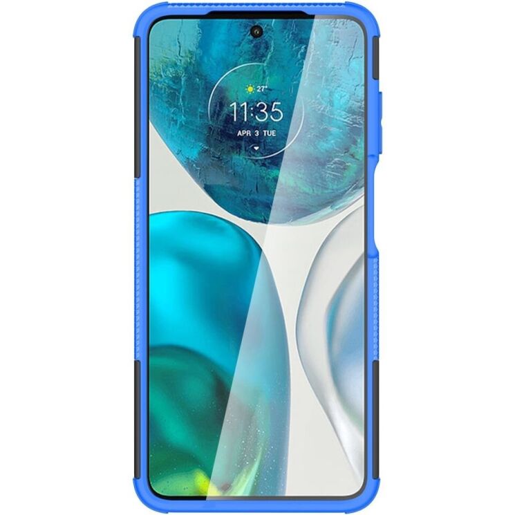 Защитный чехол UniCase Hybrid X для Motorola Moto G52 / G82 - Blue: фото 3 из 12