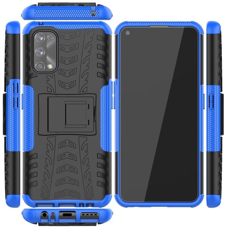 Защитный чехол UniCase Hybrid X для Realme 7 Pro - Blue: фото 2 из 17