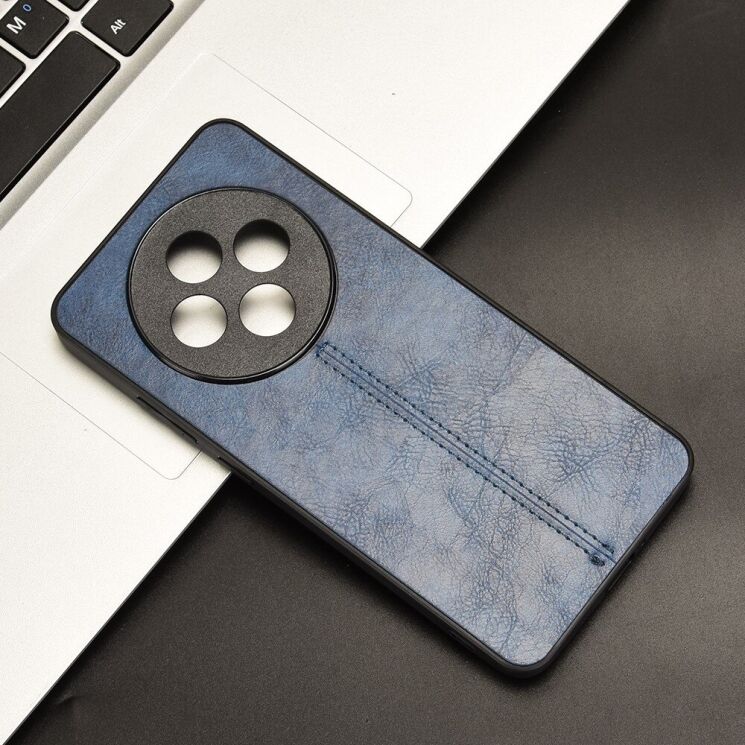 Защитный чехол UniCase Leather Series для OPPO Reno 12 F/FS - Blue: фото 4 из 7