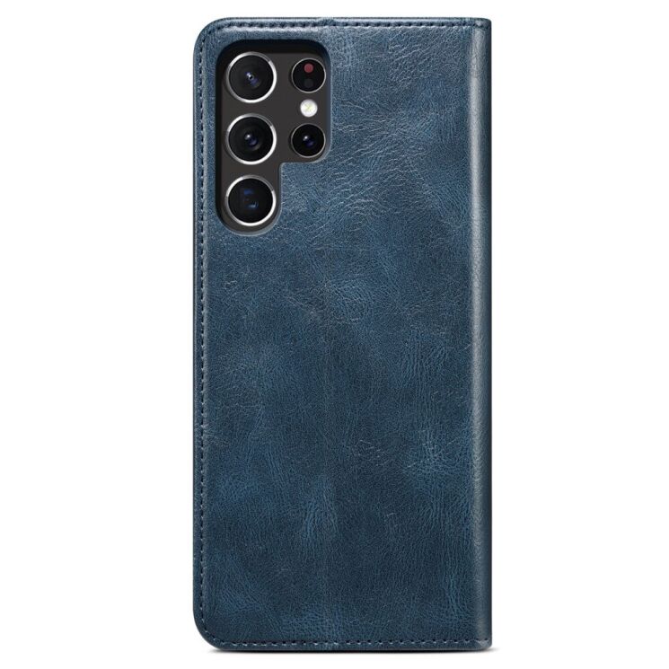 Защитный чехол UniCase Leather Wallet для Samsung Galaxy S22 Ultra - Blue: фото 5 из 30