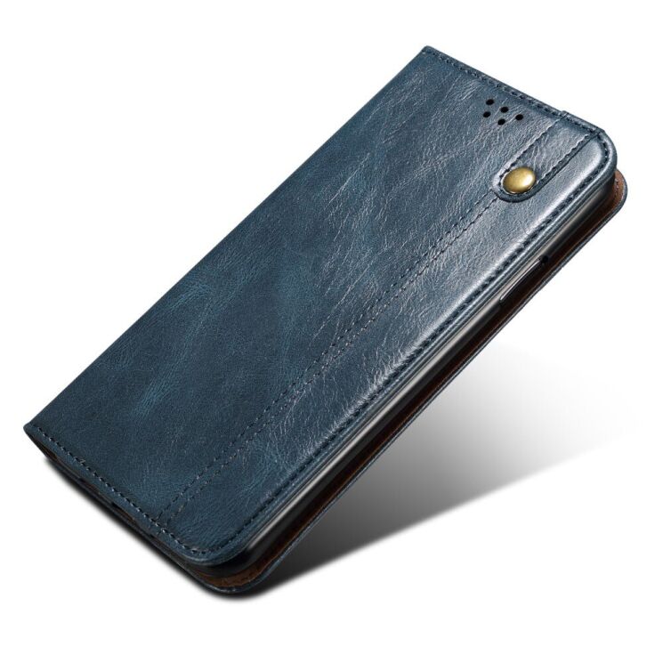 Защитный чехол UniCase Leather Wallet для Samsung Galaxy S22 Ultra - Blue: фото 6 из 30