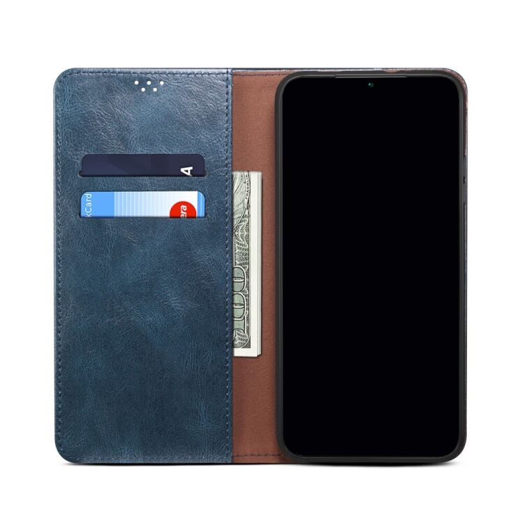 Защитный чехол UniCase Leather Wallet для Samsung Galaxy S22 Ultra - Blue: фото 8 из 30