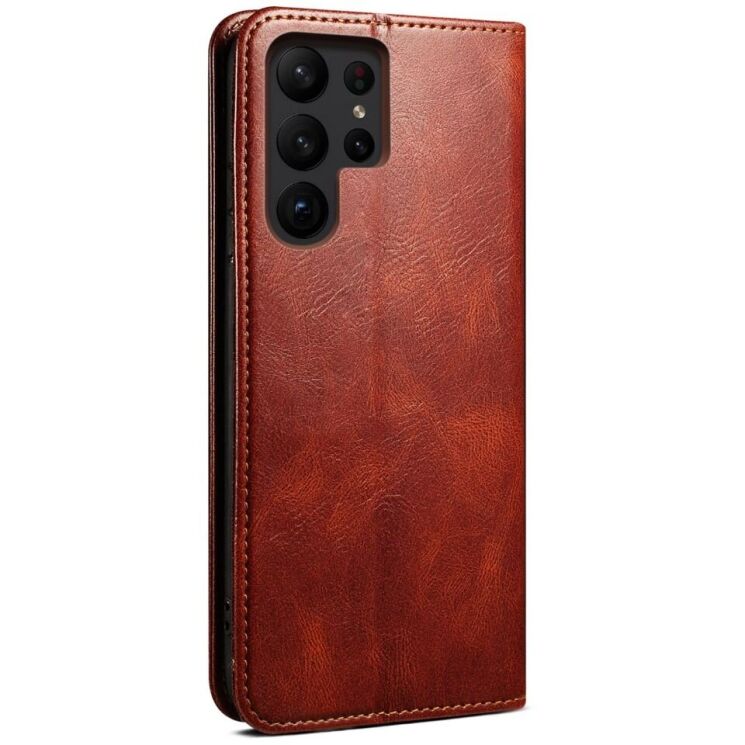 Защитный чехол UniCase Leather Wallet для Samsung Galaxy S25 Ultra (S938) - Brown: фото 6 из 7