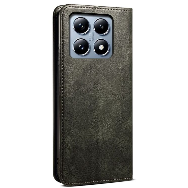 Защитный чехол UniCase Leather Wallet для Xiaomi 14T - Green: фото 6 из 6