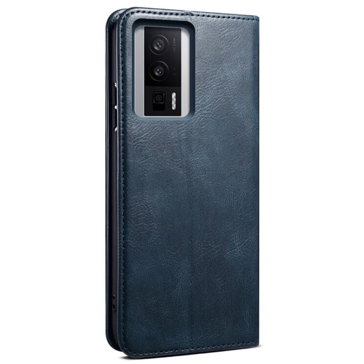 Защитный чехол UniCase Leather Wallet для Xiaomi Poco F5 Pro / Redmi K60 / Redmi K60 Pro - Blue: фото 6 из 8