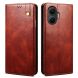 Защитный чехол UniCase Leather Wallet для Xiaomi Poco F7 - Brown (381122Z). Фото 1 из 7