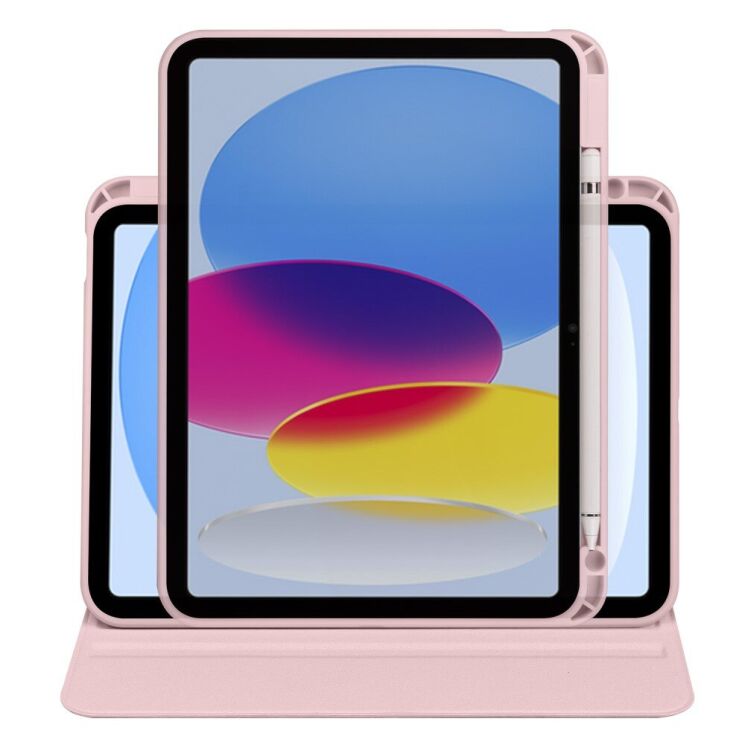 Захисний чохол UniCase Rotary Stand для Apple iPad 10.9 (2022) / iPad 11 (2025) - Pink: фото 6 з 7