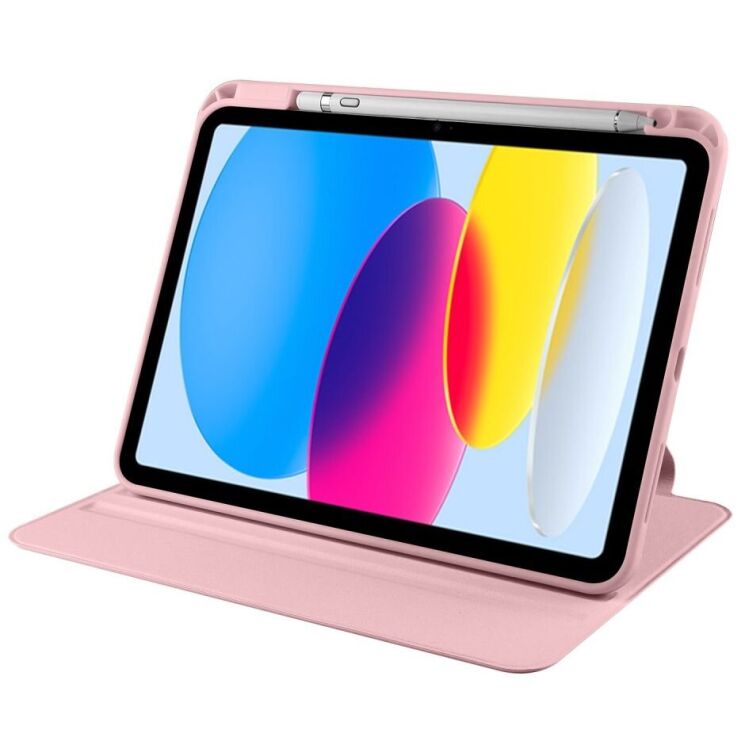 Захисний чохол UniCase Rotary Stand для Apple iPad 10.9 (2022) / iPad 11 (2025) - Pink: фото 3 з 7