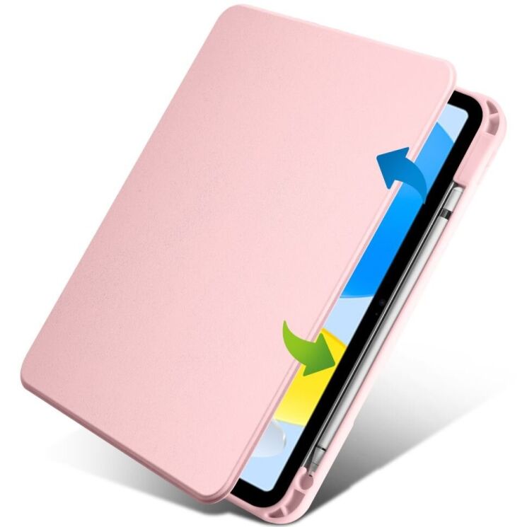 Захисний чохол UniCase Rotary Stand для Apple iPad 10.9 (2022) / iPad 11 (2025) - Pink: фото 2 з 7