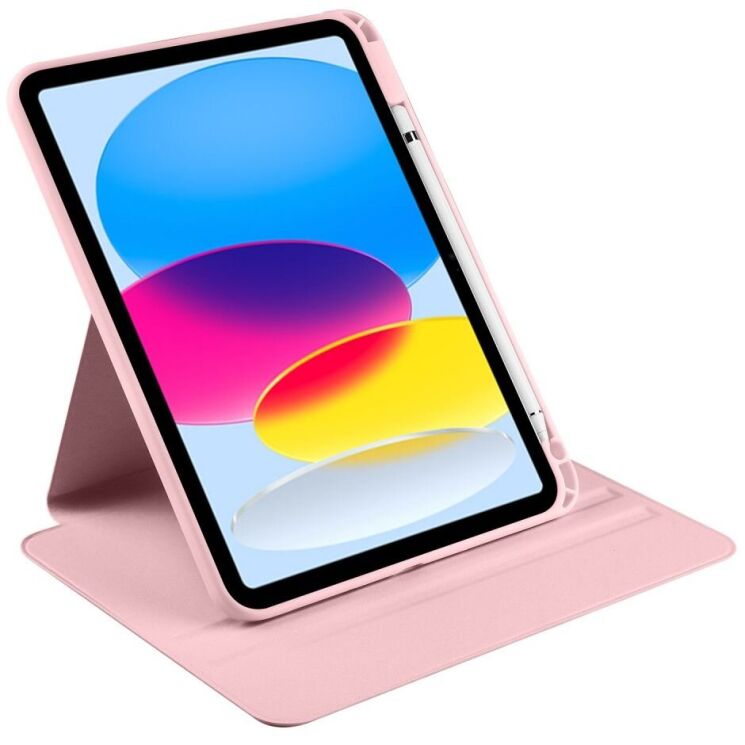 Захисний чохол UniCase Rotary Stand для Apple iPad 10.9 (2022) / iPad 11 (2025) - Pink: фото 4 з 7
