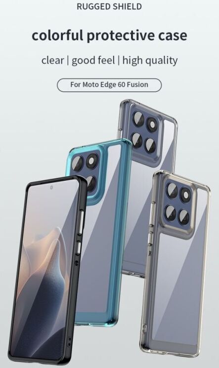 Защитный чехол UniCase Rugged Shield для Motorola Edge 60 / Edge 60 Fusion - Blue: фото 9 из 12