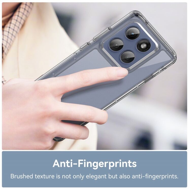 Захисний чохол UniCase Rugged Shield для Motorola Edge 60 Pro - Transparent Blue: фото 4 з 8