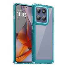 Захисний чохол UniCase Rugged Shield для Motorola Edge 60 Pro - Transparent Blue: фото 1 з 8