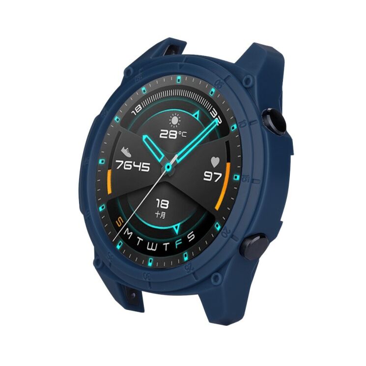 Защитный чехол UniCase Silicone Cover для Huawei Watch GT2 46mm - Midnight Blue: фото 3 из 5