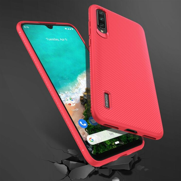 Защитный чехол UniCase Twill Soft для Xiaomi Mi A3 / Mi CC9e - Red: фото 6 из 8