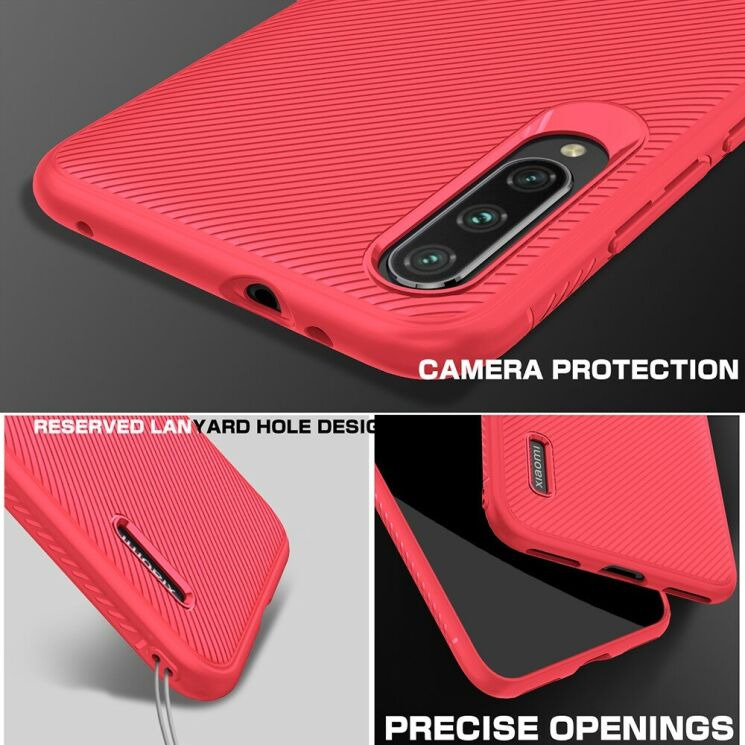 Защитный чехол UniCase Twill Soft для Xiaomi Mi A3 / Mi CC9e - Red: фото 4 из 8