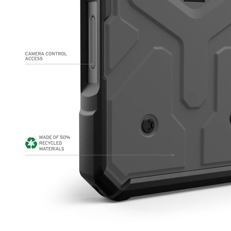 Защитный чехол URBAN ARMOR GEAR (UAG) Pathfinder MagSafe для Apple iPhone 16 Pro - Black: фото 9 из 12