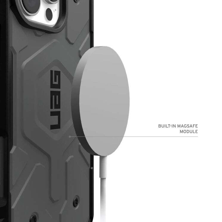 Защитный чехол URBAN ARMOR GEAR (UAG) Pathfinder MagSafe для Apple iPhone 16 Pro - Black: фото 12 из 12