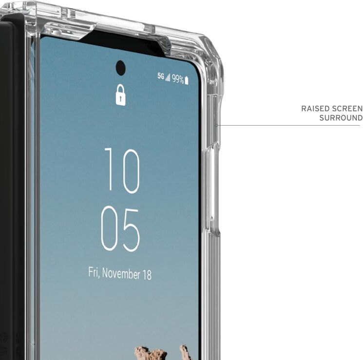 Защитный чехол URBAN ARMOR GEAR (UAG) Plyo Pro (FF) для Samsung Galaxy Fold 5 (214215114333) - Ice / Silver: фото 14 из 17