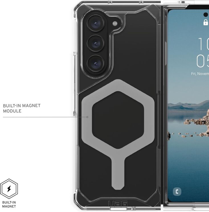 Защитный чехол URBAN ARMOR GEAR (UAG) Plyo Pro (FF) для Samsung Galaxy Fold 5 (214215114333) - Ice / Silver: фото 13 из 17