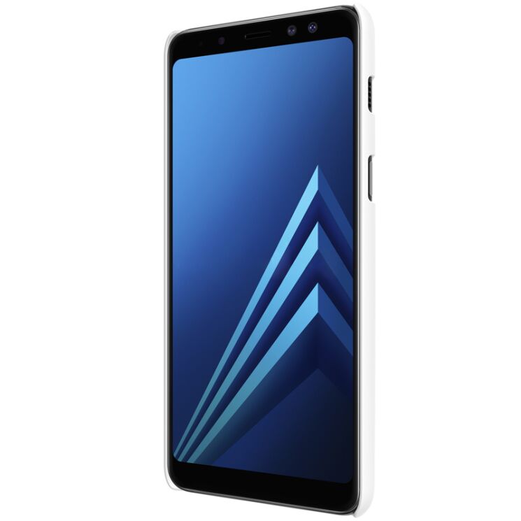 Пластиковый чехол NILLKIN Frosted Shield для Samsung Galaxy A8 2018 (A530) - White: фото 5 из 13