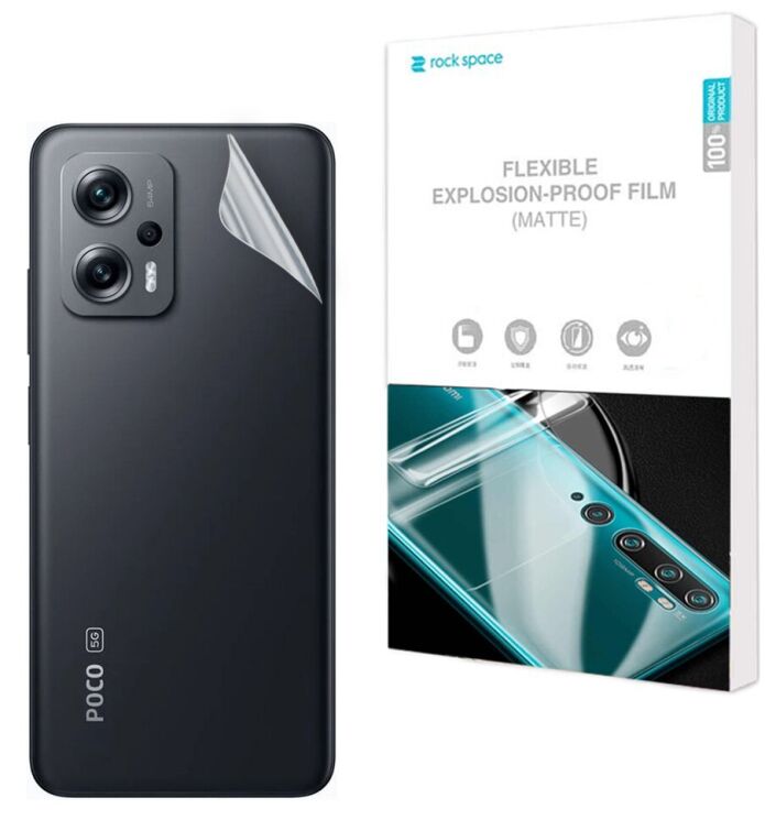 Антиблікова плівка на задню панель RockSpace Explosion-Proof Matte для Xiaomi Poco X4 GT: фото 1 з 9