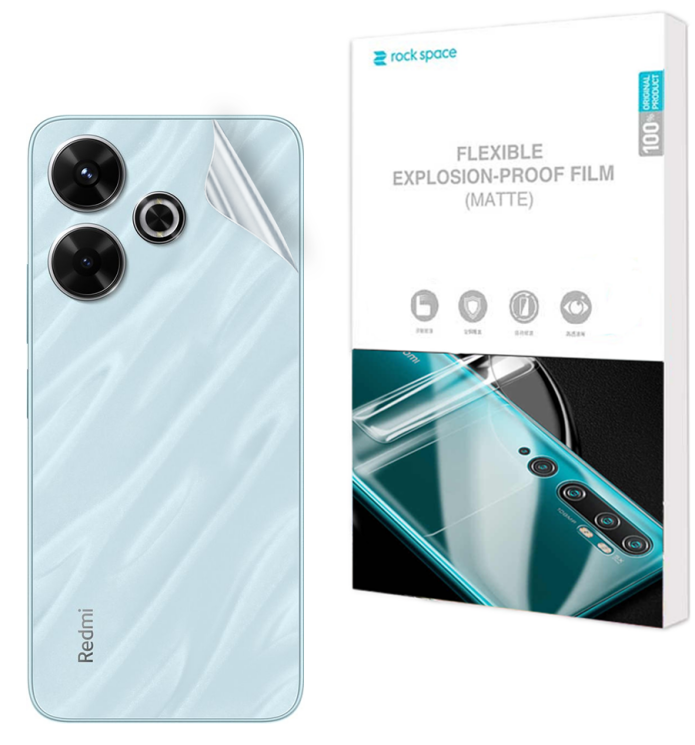 Антиблікова плівка на задню панель RockSpace Explosion-Proof Matte для Xiaomi Redmi 13: фото 1 з 9