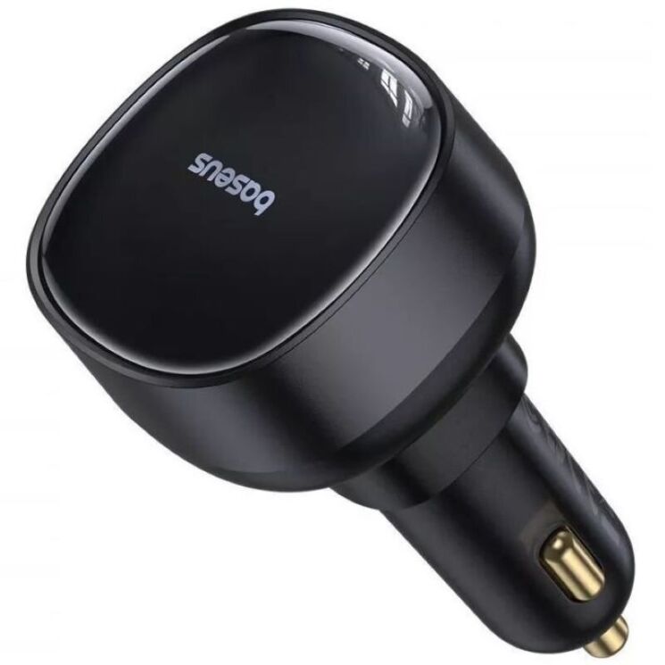 Автомобильное зарядное устройство Baseus Enjoyment Pro Retractable (60W) + кабель Type-C (C00057802111) - Black (923423B) Автомобильное зарядное устройство Baseus Enjoyment Pro Retractable (60W) + кабель Type-C (C00057802111) - Black: фото 4 из 9