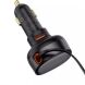 Автомобильное зарядное устройство Baseus Enjoyment Pro Retractable (60W) + кабель Type-C (C00057802111) - Black (923423B). Фото 5 из 9