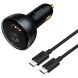 Автомобильное зарядное устройство Baseus Qualcomm Quick Charge 5 Technology 160W + кабель Type-C to Type-C (TZCCZM-0G) - Gray (923299H). Фото 1 из 30