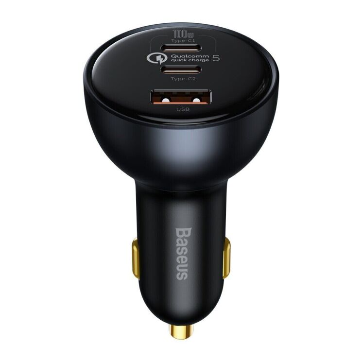 Автомобильное зарядное устройство Baseus Qualcomm Quick Charge 5 Technology 160W + кабель Type-C to Type-C (TZCCZM-0G) - Gray: фото 5 из 30