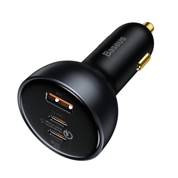 Автомобильное зарядное устройство Baseus Qualcomm Quick Charge 5 Technology 160W + кабель Type-C to Type-C (TZCCZM-0G) - Gray: фото 2 из 30