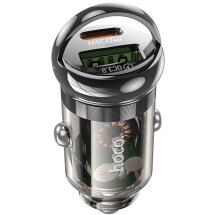 Автомобильное зарядное устройство Hoco Z53A Vision PD30W + QC3.0 - Black: фото 1 из 7