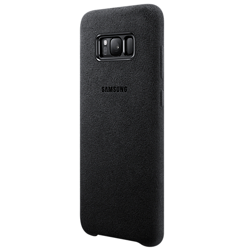 Чехол Alcantara Cover для Samsung Galaxy S8 Plus (G955) EF-XG955ASEGRU - Dark Gray: фото 2 из 3