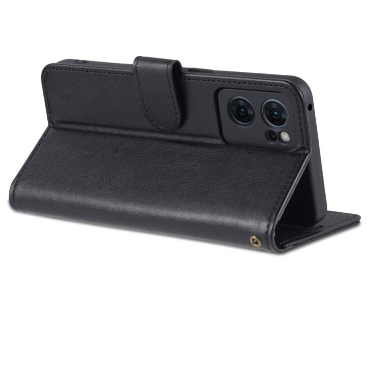 Чехол AZNS Wallet Case для OPPO Reno 7 5G Chinese - Black: фото 9 из 11